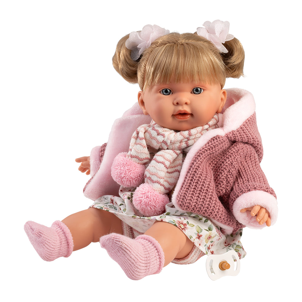 Muñeca Mimi Llorona Con Saquito 42 Cm - Juguete Tradicional