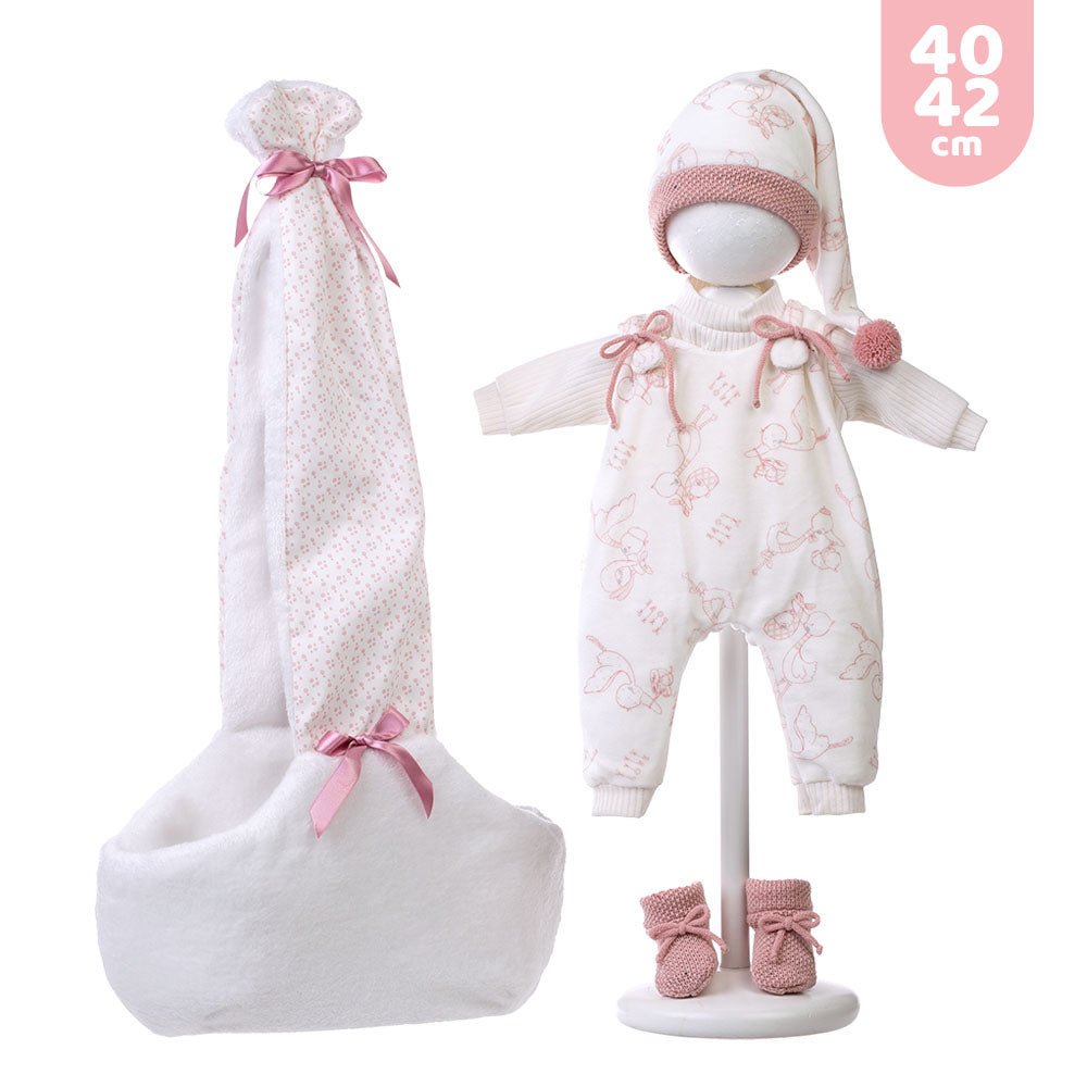 Vestido y complemento para Recién Nacido Llorens de 40-42 cm