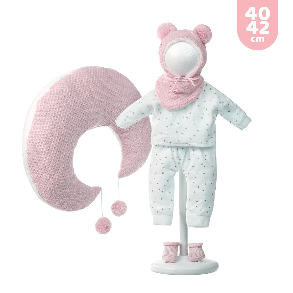 Vestido y Complemento para Recién Nacido de 42 cm