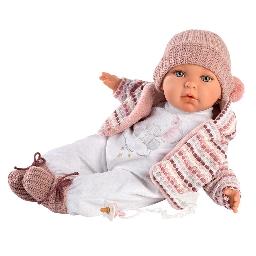 Llorens Carla Llorona Doll - 42 Cm (16.5 Inch) Weeping Doll, Multicolor Traditional Spanish Doll